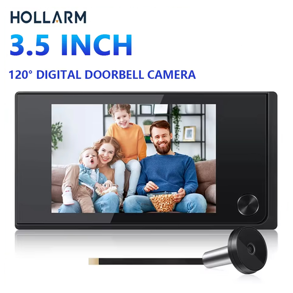 Peephole Camera Viewer - Hollarm 3,5-calowa bezprzewodowa kamera dzwonkowa 120