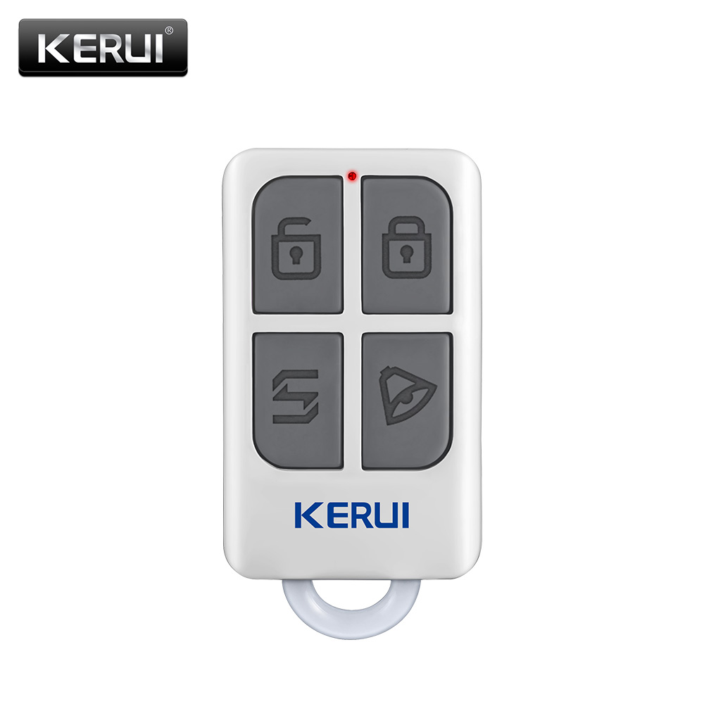 Home Security With Monitoring - KERUI bezprzewodowy, wysokowydajny przenośny pilot 4-przyciskowy