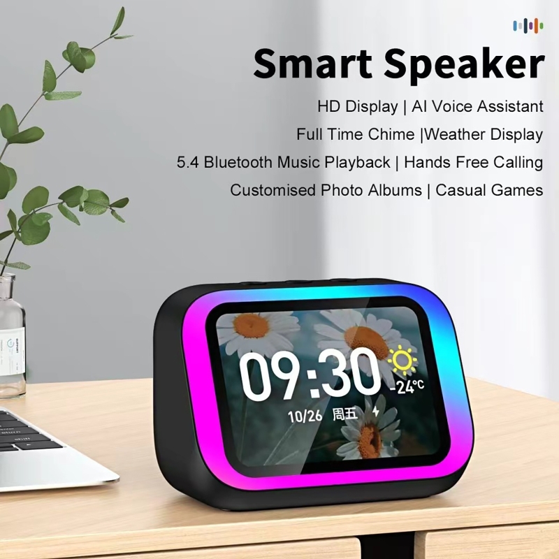 Home Security News - Głośnik Bluetooth z asystentem głosowym AI,