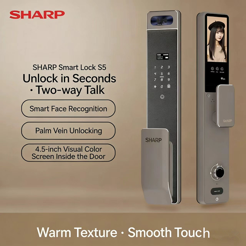 Home Security Keypad - Inteligentny zamek Sharp S5-FV z pełną