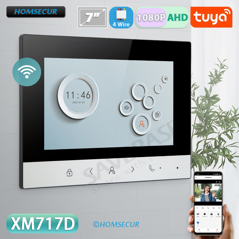 Home Security With Monitoring - Inteligentny monitor wewnętrzny Tuya Smart WIFI