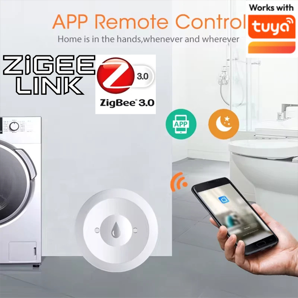 Home Security With Monitoring - Czujnik wycieku wody Tuya ZigBee 3.0,