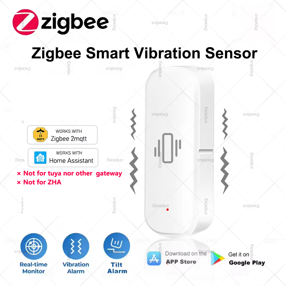 Home Security With Monitoring - Inteligentny czujnik wibracji Zigbee do ochrony