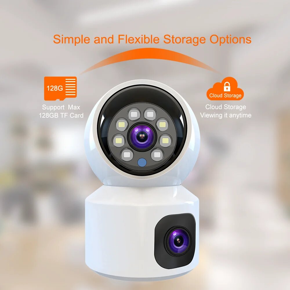 Home Security Robots - Kamera PTZ z podwójnym obiektywem 6MP