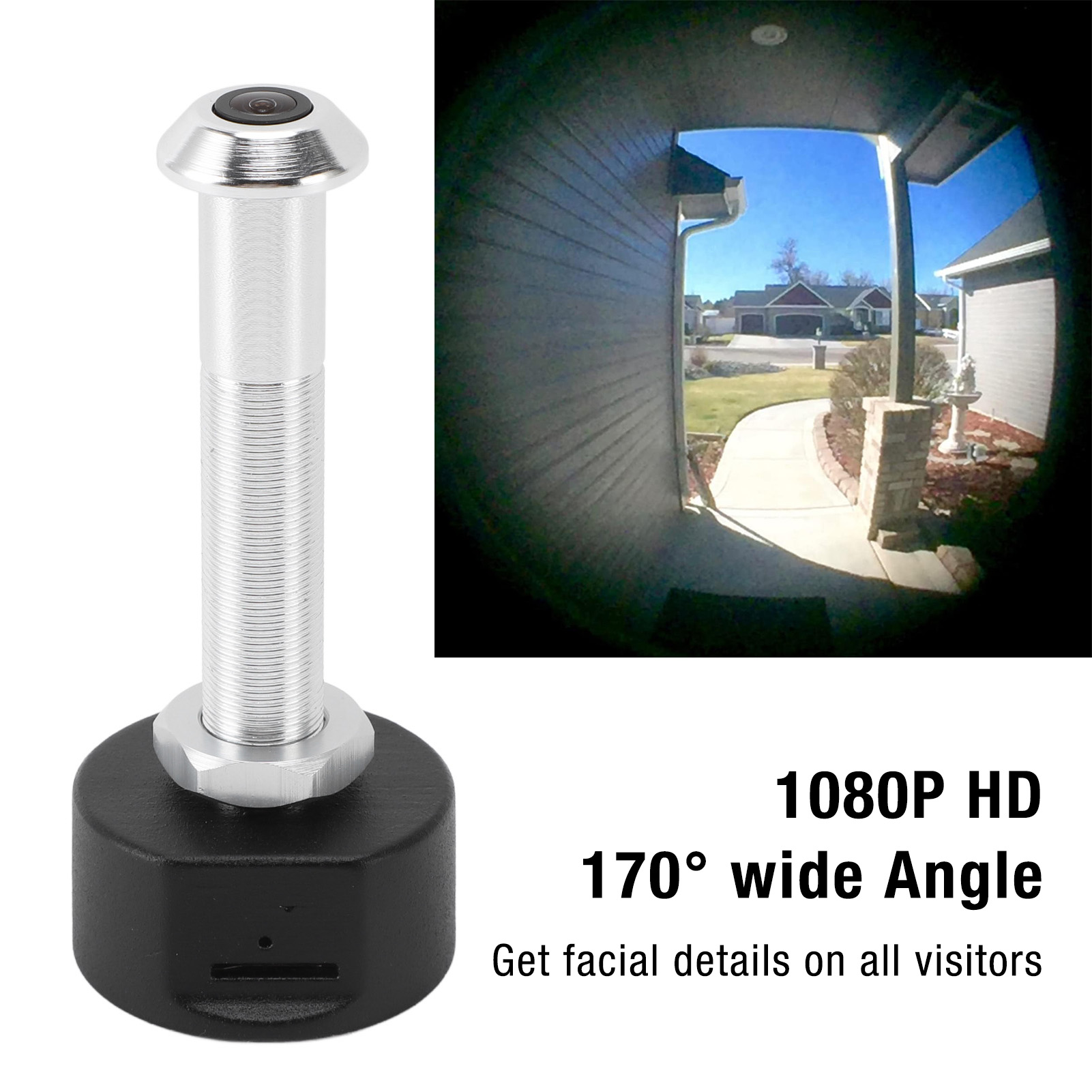 Peephole Camera Viewer - Cyfrowy wizjer do drzwi 1080P HD,