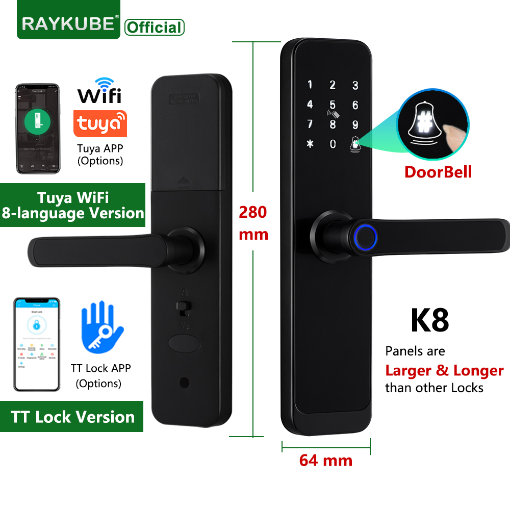 Home Security Keypad - RAYKUBE K8 inteligentny zamek do drzwi