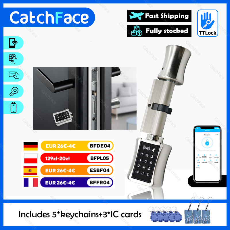 Home Security Keypad - TTlock Bluetooth Inteligentna Wkładka Zamka Bluetooth