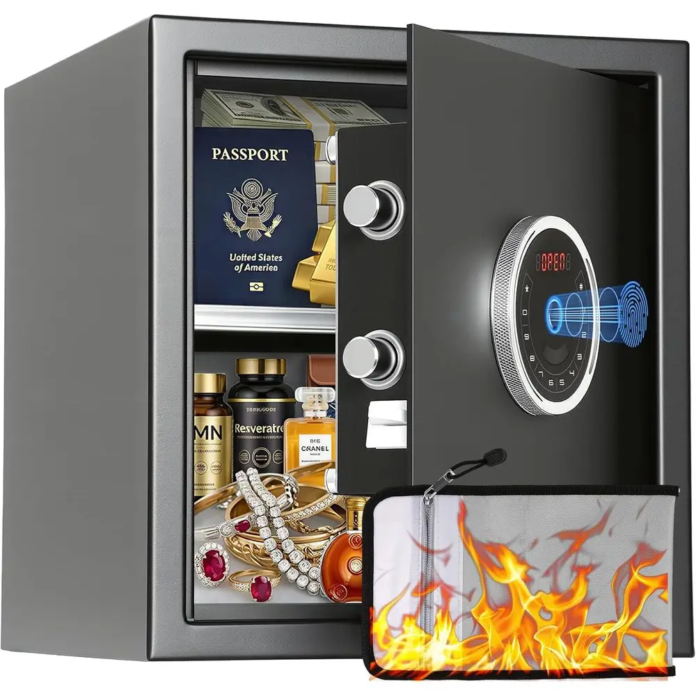 Home Security Keypad - Automatycznie otwierany sejf biometryczny 1.5 z