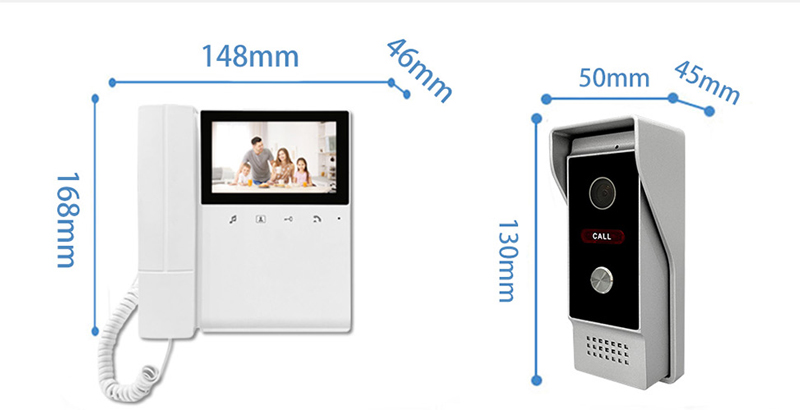Monitor TFT 4,3 cala, 4-przewo – Peephole Camera Viewer recenzja i cena