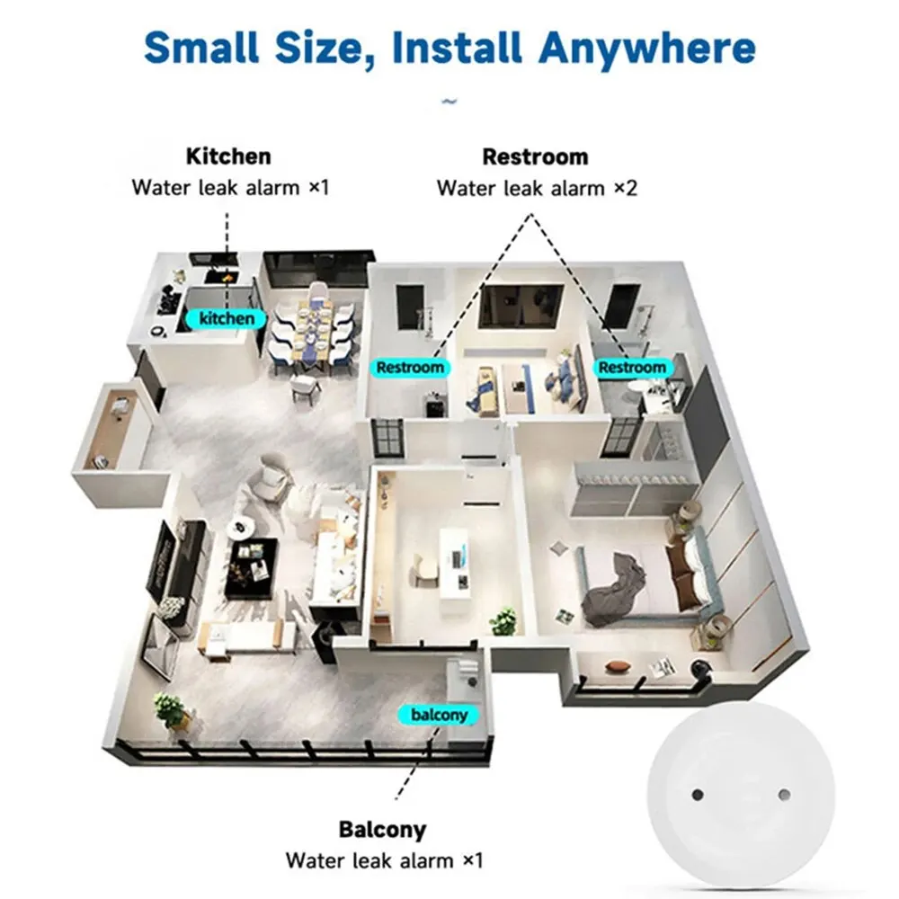 Inteligentny czujnik wycieku w – Home Security With Monitoring recenzja i cena