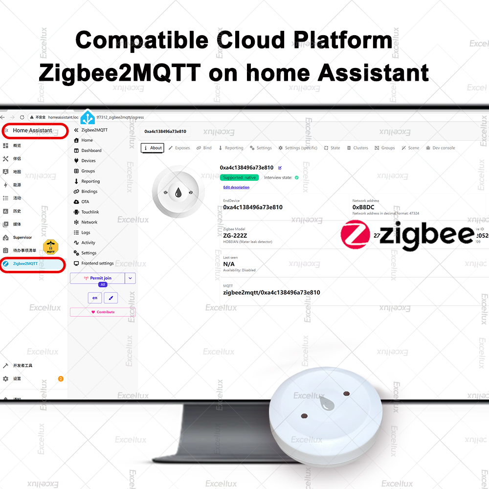 Detektor wody Zigbee czujnik w – Home Security With Monitoring recenzja i cena