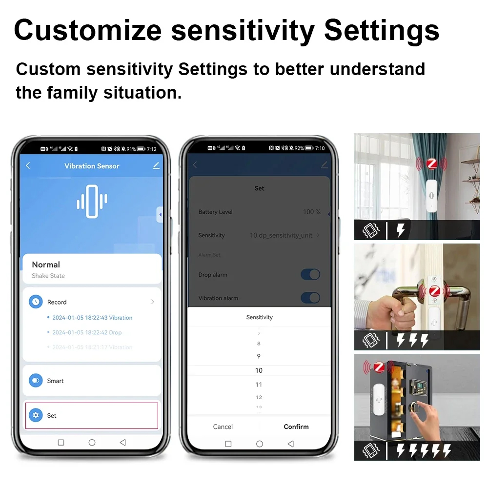 Inteligentny czujnik wibracji  – Home Security With Monitoring recenzja i cena