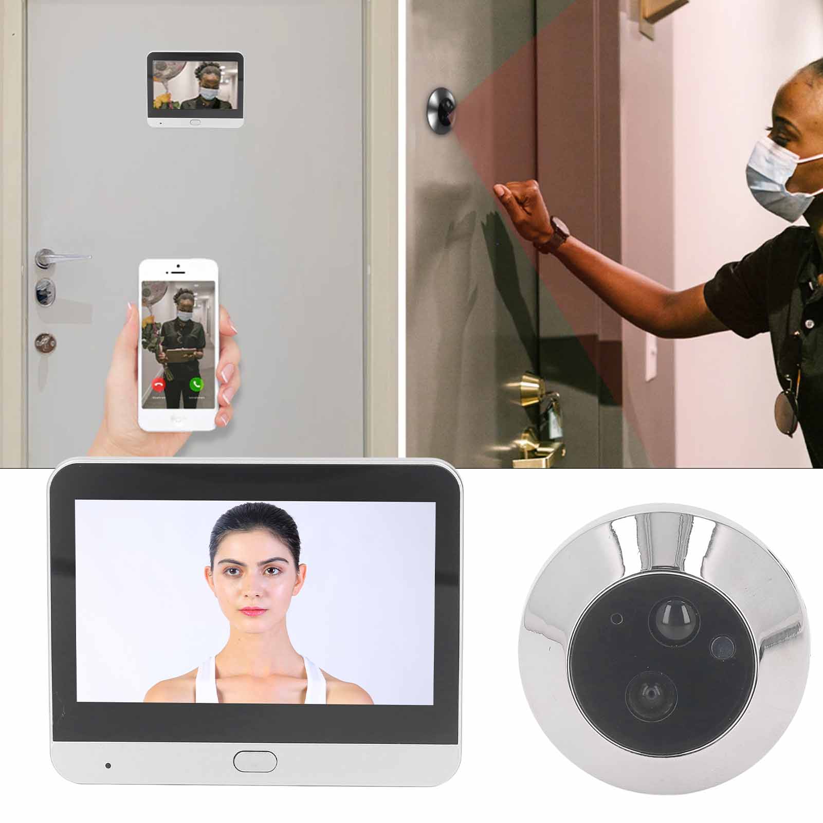 Cyfrowy wizjer do drzwi z szer – Peephole Camera Viewer recenzja i cena
