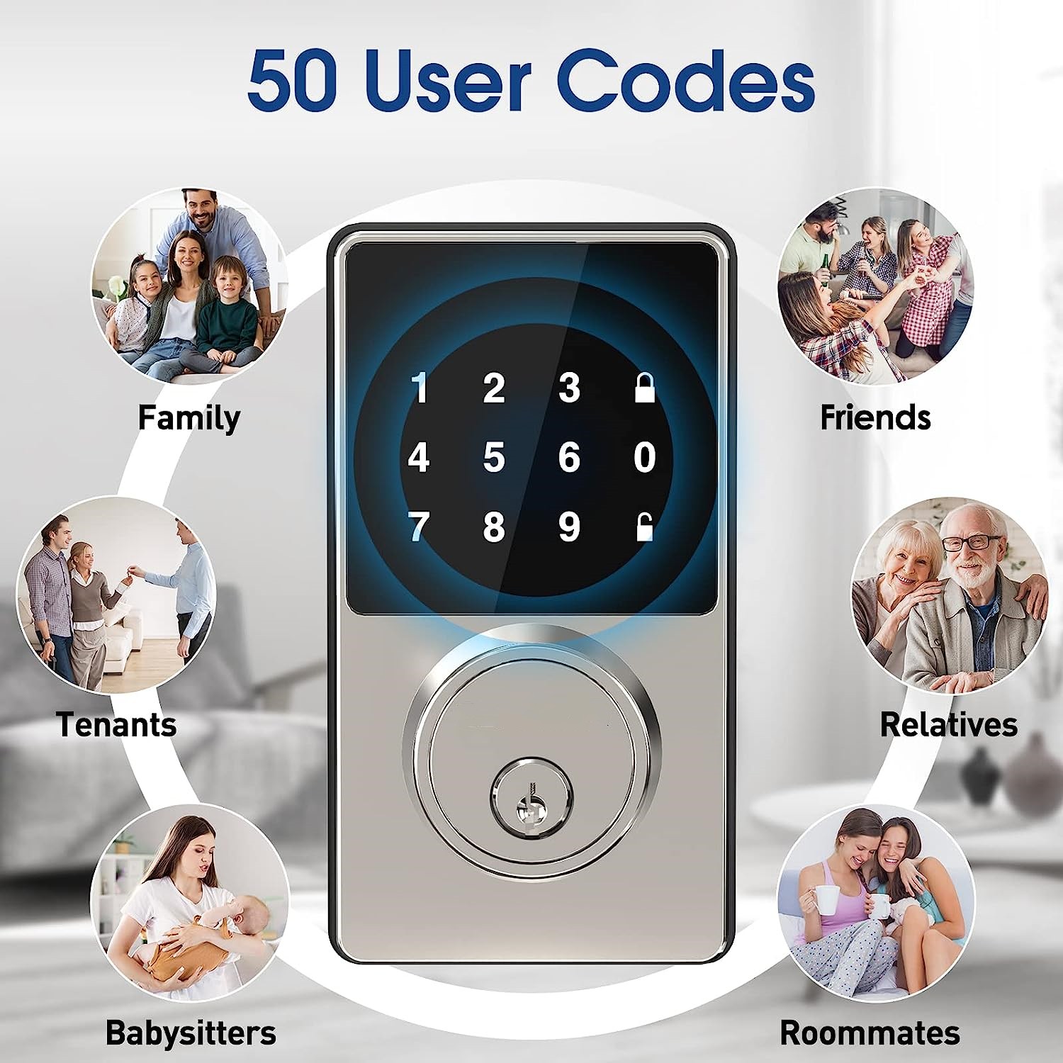 Inteligentny zamek z hasłem, b – Home Security Keypad recenzja i cena