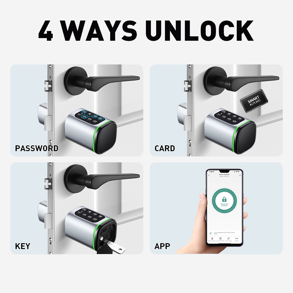 Inteligentny zamek cylindryczn – Home Security Keypad recenzja i cena