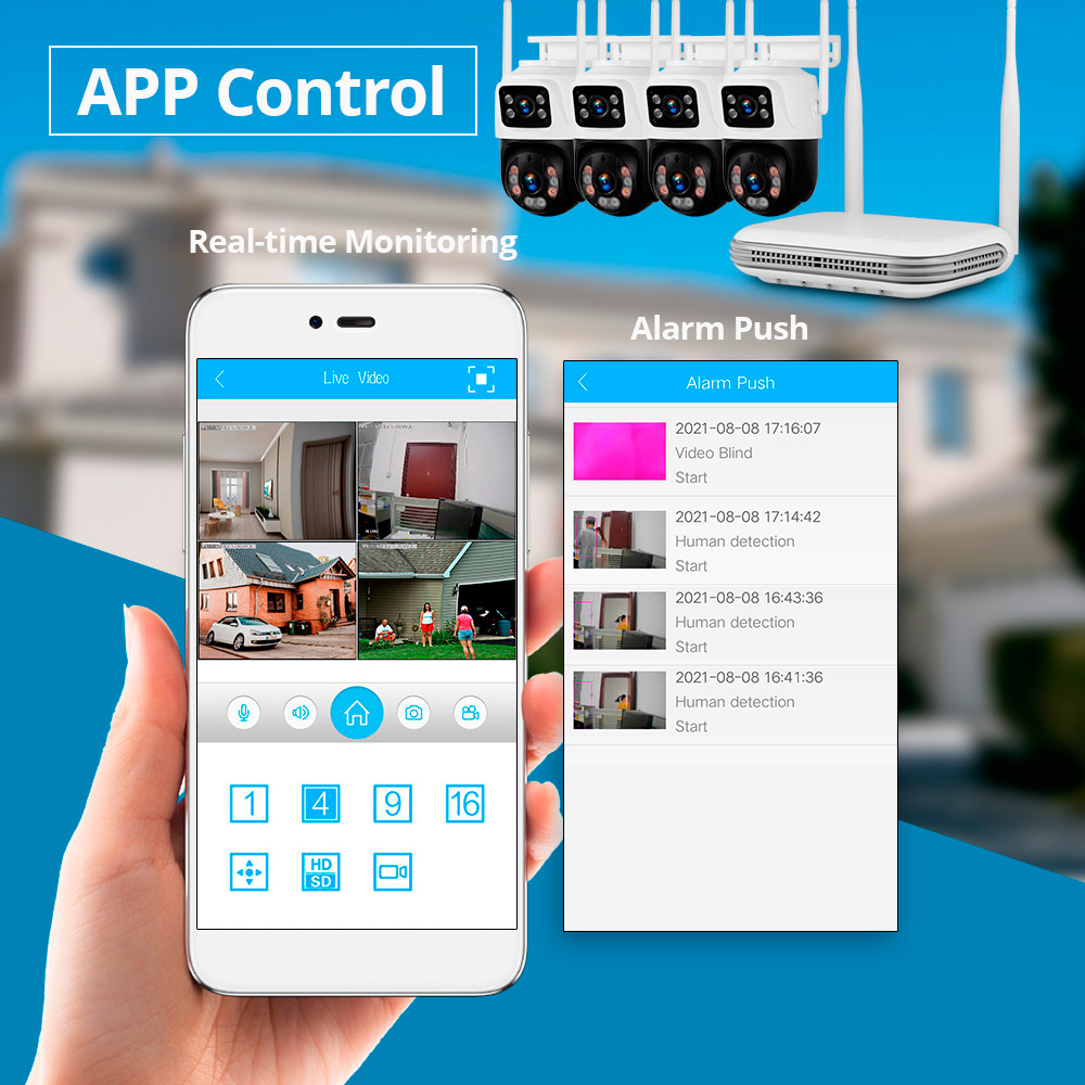 KERUI 2K 4MP zewnętrzna kamera – Home Security With Monitoring recenzja i cena